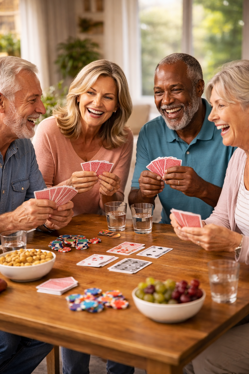 A photo for people playing cards